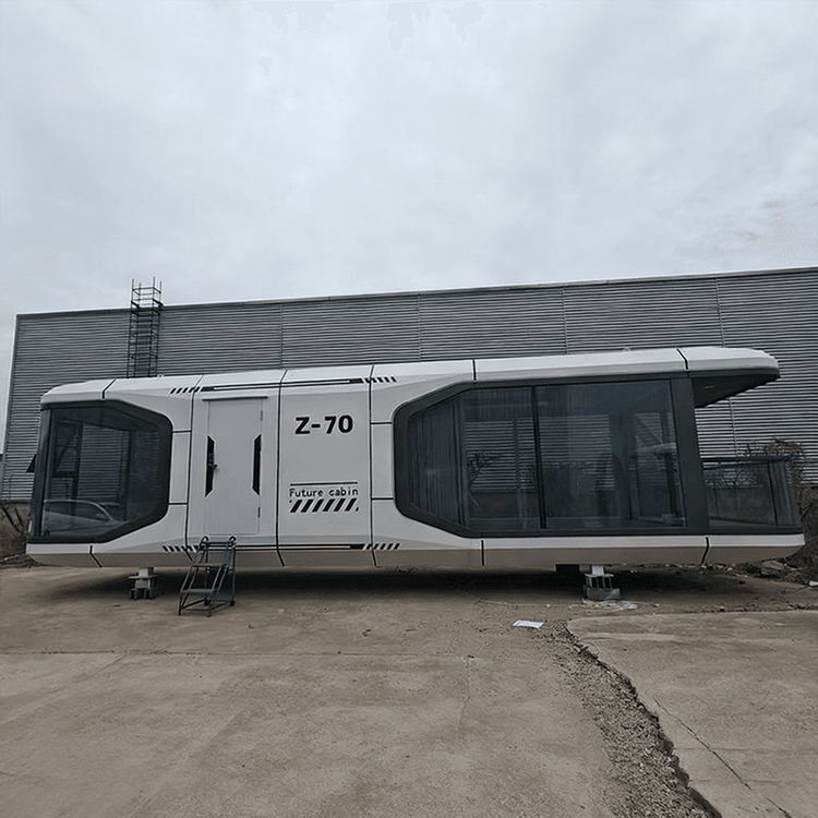 现代钢制预制房屋别墅公寓移动豪华酒店睡眠舱太空舱办公室学校防水易操作