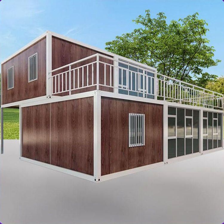 Modernas Casas Prefabricadas de Acero Transpirable de 2 Pisos, Edificio de Oficinas de Lujo de 4 Dormitorios, Tamaño Personalizado, Hotel, Villa