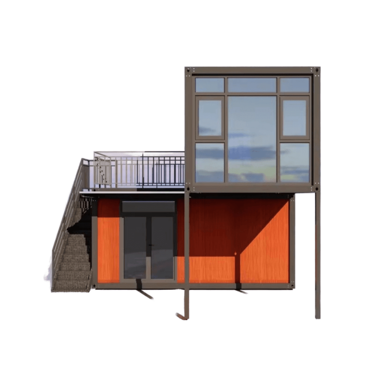 Casa Contenedor Modular Prefabricada de Acero de Alta Calidad, de 2 Pisos, Moderna, para Cafetería Móvil, Hotel al Aire Libre, Escuela, en Venta