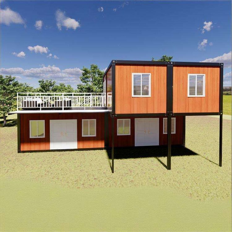 Nhà ở container lắp ghép hiện đại giá tốt 20ft 40ft dùng làm văn phòng, trường học, khách sạn