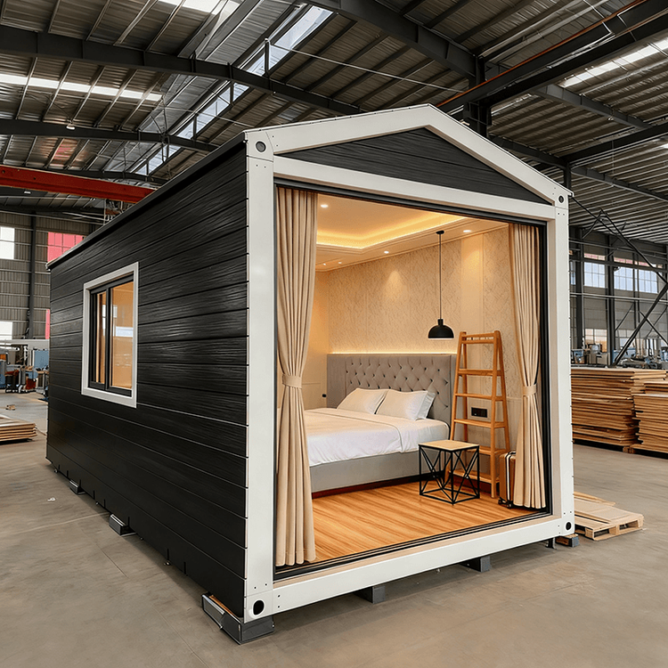 Nhà container mở rộng mái dốc 20ft, nội thất đầy đủ, có phòng tắm và nhà bếp, khuyến mãi đặc biệt dành cho khu nghỉ dưỡng Glamping
