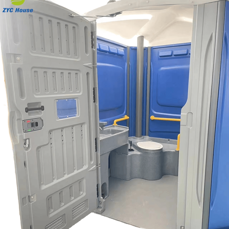 Inodoro Portátil Plegable de HDPE Ecológico para Uso en Hospitales y Parques, Duchas Exteriores, Garantía de 5 Años, Fácil Instalación, Hecho en China