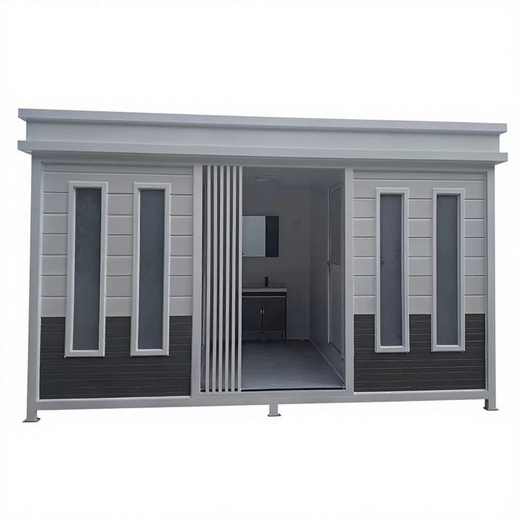 China Supply Modern Mobile Toilet Eco-Friendly Container Portable Steel Mobile Toilets Public Outdoor Toilets for Sports Park