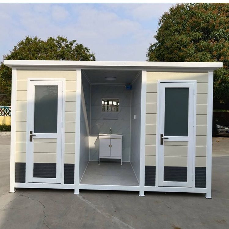 High Quality Steel Portable Prefab Toilet with Shower Eco-Friendly Durable Design for Scenic Areas & Outdoor Use