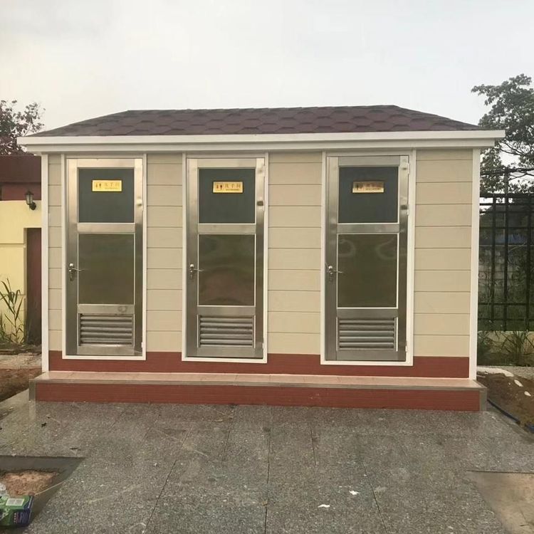 High Quality Eco-friendly Portable Modern Design Steel Structure Prefab Container Restroom Outdoor Public Toilet Park Use