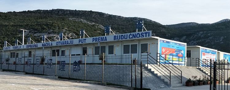 Croatia Pelješac Bridge Construction Camp 3